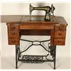 Image 2 : Antique Sewing Machine and Cabinet