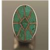Image 1 : Zuni Turquoise Inlaid Mens Ring