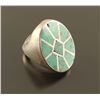Image 2 : Zuni Turquoise Inlaid Mens Ring