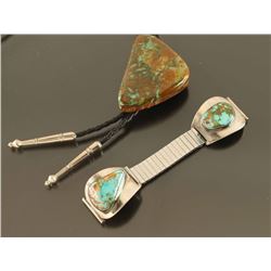 Navajo Turquoise Bolo & Watchband