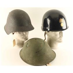 Lot of (3) Helmets