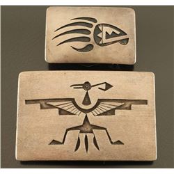 Lot of 2 Navajo Belt Buckles