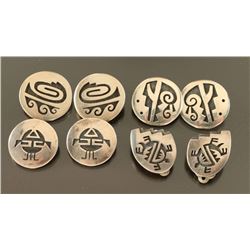 Lot of 4 Hopi Clip-on Earrings