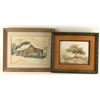 Image 1 : Lot of (2) Framed Pieces of Art