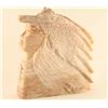 Image 2 : Pink Alabaster of Indian Chief with Wolf Hat