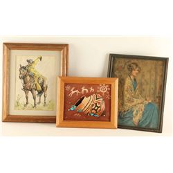 Lot of (3) Pieces of Art