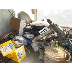 MISC ON TOP OF COUNTER UP TO BLUE CABINET