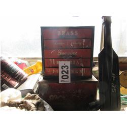 ORANGE CABINET C/W FITTINGS