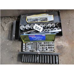 3/4" SOCKET SET, 40 PC TAP & DIE, 1/2" IMPACT SOCKETS UP TO 24 MM