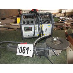 12 VOLT CHARGER & ANGLE GRINDER