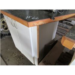 2 COUNTERS C/W CABINETS