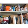 Image 2 : 3 SHELVES OF PAINTS, CB'S, GRAVEL GUARD, RUST PAINT, BREAKAWAY SWITCH & MISC