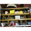 Image 4 : YELLOW BOLT BIN C/W MISC, FLUORESCENT TUBES, FUEL PUMPS, FILTERS, PULLEYS (UNDER STAIRS)