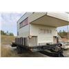 Image 2 : BALL HITCH 11' TRAILER C/W 4' DOVE TAIL RAMPS & 8' CAMPER & KEY