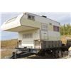 Image 7 : BALL HITCH 11' TRAILER C/W 4' DOVE TAIL RAMPS & 8' CAMPER & KEY