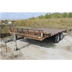 HOMEMADE 14' X 8.5' TANDEM AXLE TRAILER
