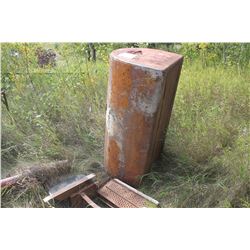 TIDY TANK, STEEL TABLE & RED PIPE
