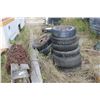 Image 1 : QUANTITY OF TIRES, TRUCK CHAINS, RADIATOR