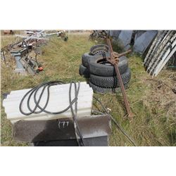 TIRES, JACK, PLASTIC TANK