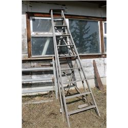 WOOD LADDER & SAW BLADE