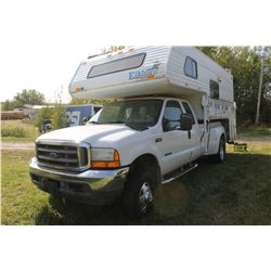 2001 FORD F350 SUPER DUTY EXTENDED CAB 4X4 DUALLY DIESEL TRUCK
