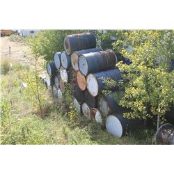 PILE OF APPROX. 26 BARRELS