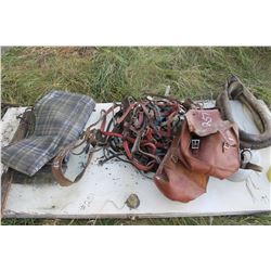 SADDLE BAG, BRIDLES, COLLAR, BLANKET