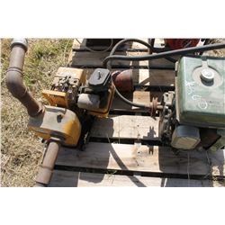 YELLOW WATER PUMP & WISCONSIN MOTER & HYDRAULIC DRIVE MOTOR