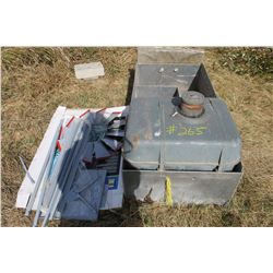 SMALL WINDMILL & ALUMINUM TANK