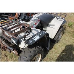 1987 YAMAHA 350 BIG BEAR - 4X4 QUAD C/W WINCH (RUNNING WHEN PARKED - AS IS)