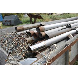 RADIANT HEATER PIPES & CONTENTS IN TRAILER