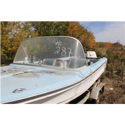 SURF FARMER WITH JOHNSON 25 HP & TRAILER