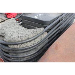 6 BLACK FOLDING CHAIRS