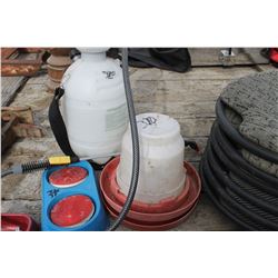 HAND SPRAYER, BOX RAILS, CHICKEN WATER BOWLS