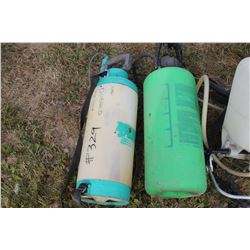 4 SPRAYERS (2 ARE BACKPACKS)