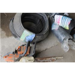 CHAIN SAW, GARDEN EDGING, LANDSCAPE MATERIAL & CHAIN SAW