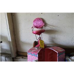 BARBIE CHAIR & BARBIE CASE FOR CLOTHES, ETC