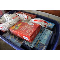 BLUE TUB C/W CHRISTMAS LIGHTS