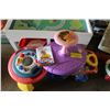 Image 2 : KIDS PLAY TABLE C/W BASKETS, FISHER PRICE TOYS FOR TODDLERS