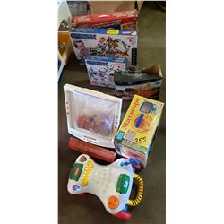 KIDS GAMES, PUZZLES, LITEBRITE, MICROSCOPE SET, WORKSHOP KIT