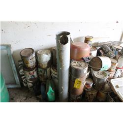 QUANTITY OF PAINTS ON EAST SIDE OF BUILDING