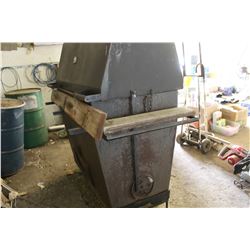 BIG HOME BUILT STEEL BAR-B-QUE (FOR LARGE EVENTS - PIG ROASTS)