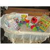 Image 1 : BABY BASSINETTE C/W BABY BOOKS, TOYS, ETC