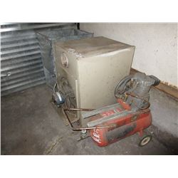 FURNACE & DUCTING, COMPRESSOR (PARTS MISSING)