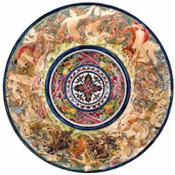 Falitál allegórikus ábrázolással, Zsoln