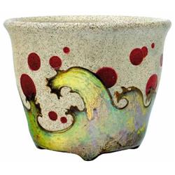 Váza viharos tenger ábrázolással, Zsoln