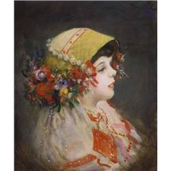 Csók István (1865-1961) - Sokác kislány