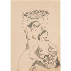 Kádár Béla (1877-1956) - Gyümölcsszedok