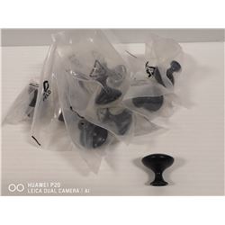 LOT OF 10 MATTE BLACK CABINET HARDWARE