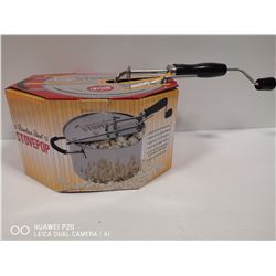 STAINLESS STEEL STOVEPOP POPCORN POPPER